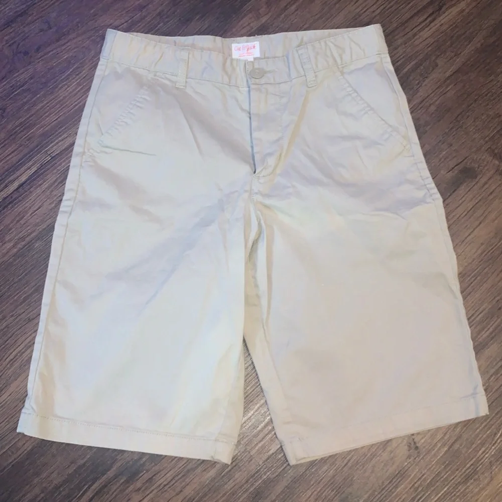 Cat & Jack uniform khaki shorts‎ size 14